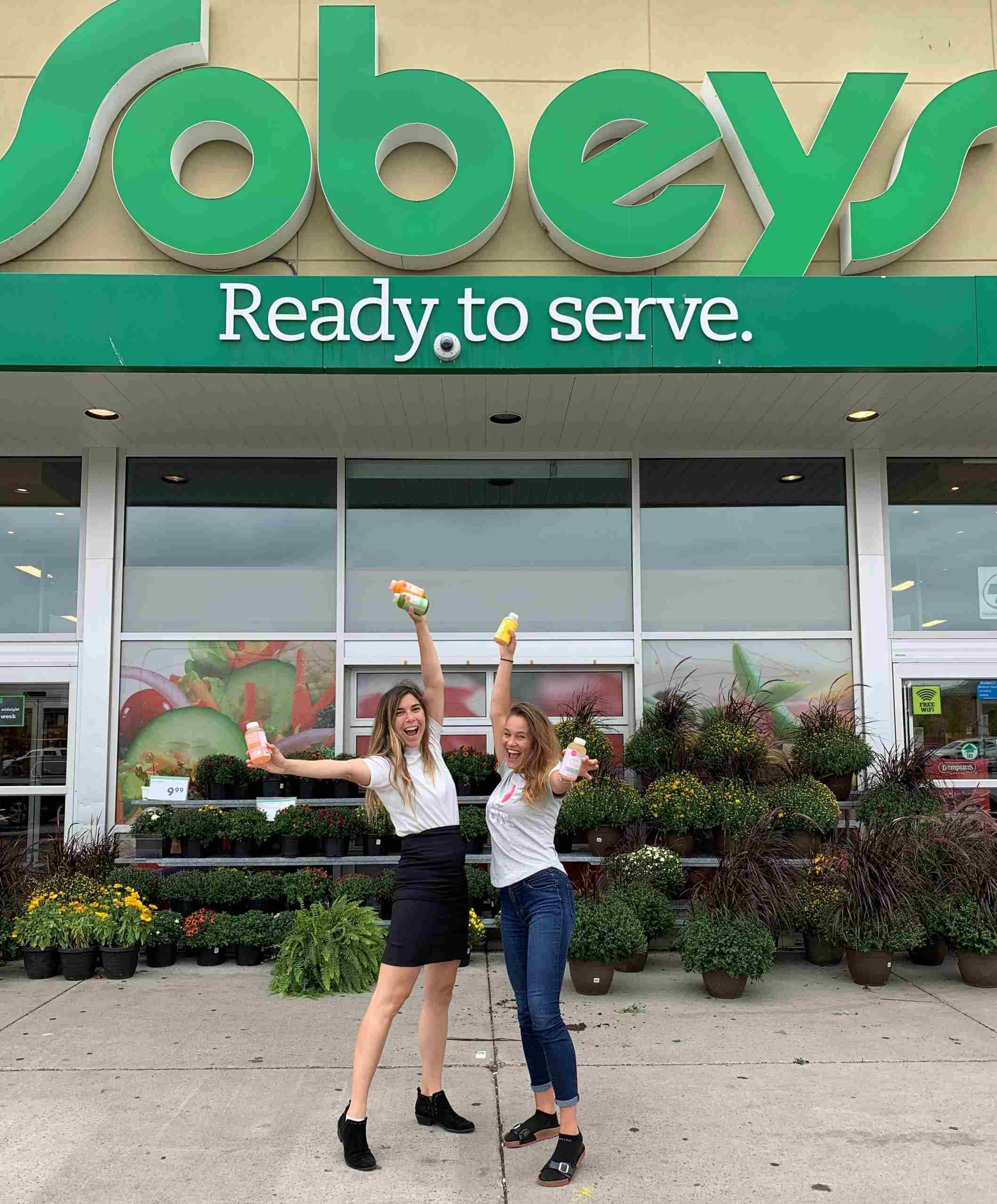 Welo team outside a Sobeys store.